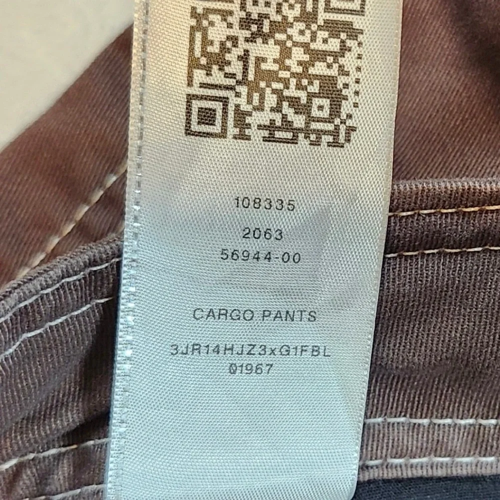 True Religion Cargo Pants Mens 34 Brown Excellent Contrast Stitch Horseshoe‎